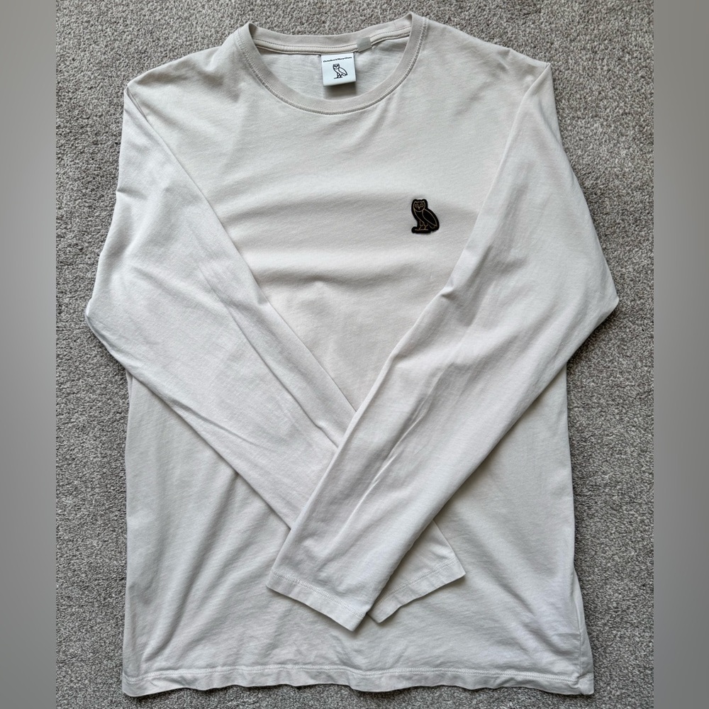 Octobers Very Own Long Sleeve Owl T Shirt Mens Size Medium
